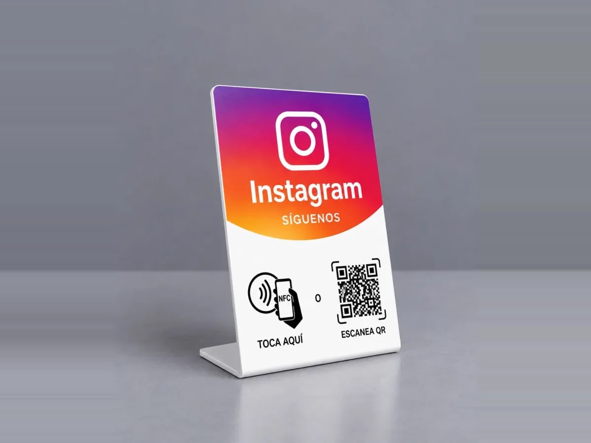 Letrero NFC Instagram